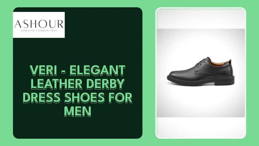 Veri - Elegant Leather derby dress shoes for men by@Outfy
