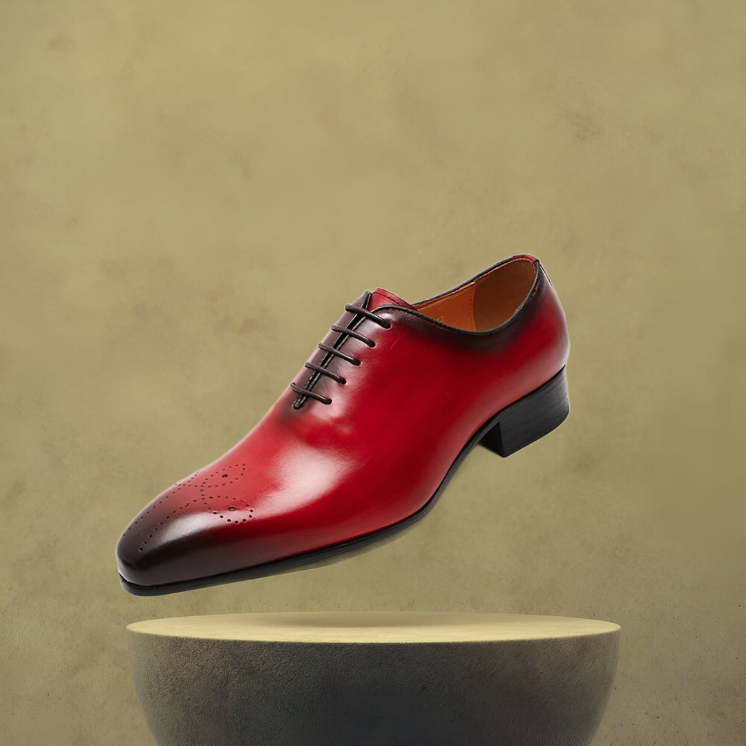 ashour shoes red oxfords