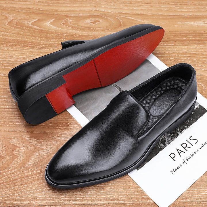 The Rossi - Red Bottom Classic Leather Loafers - Ashour Shoes