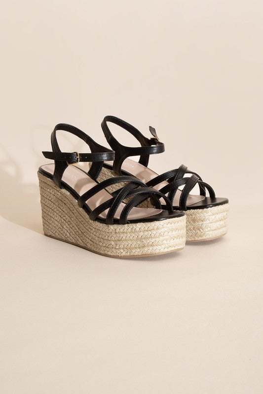 WEBSTER - WEDGE SANDAL PLATFORM HEELS for women - Ashour Shoes