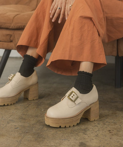 Sarah - Buckled Platform Loafers For women