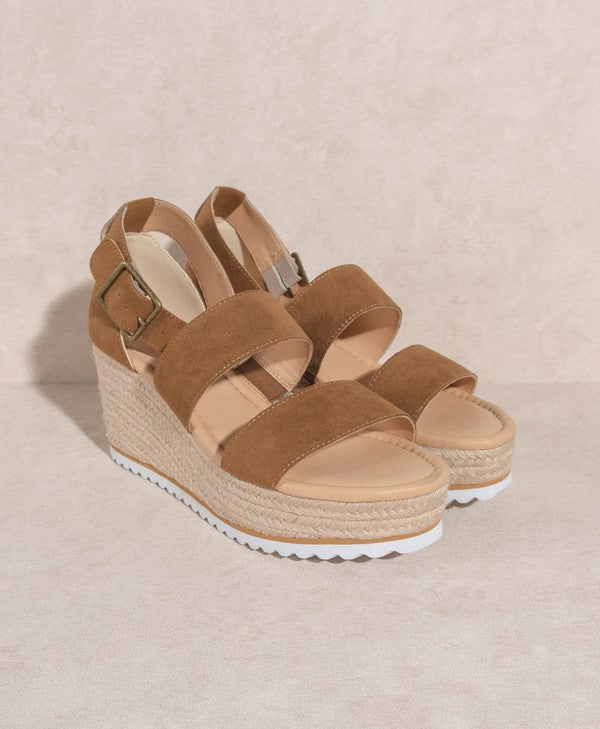 Slyvie - Double Strap Wedge Sandals For women