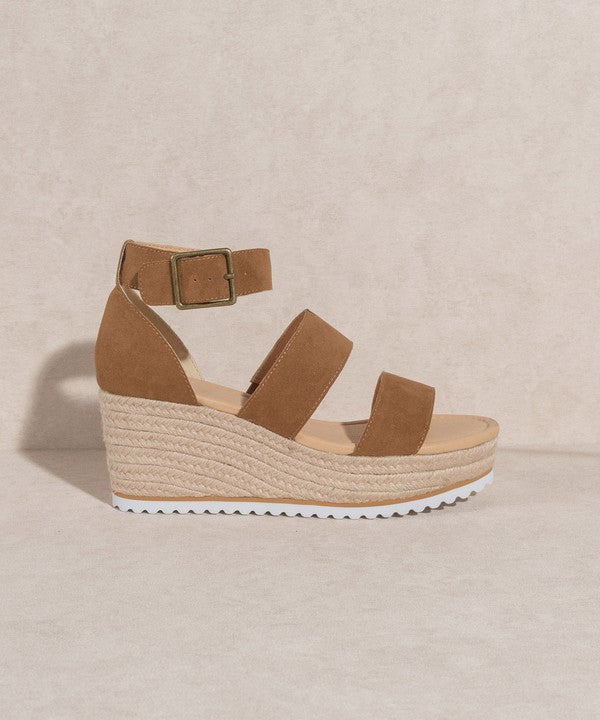 Slyvie - Double Strap Wedge Sandals For women