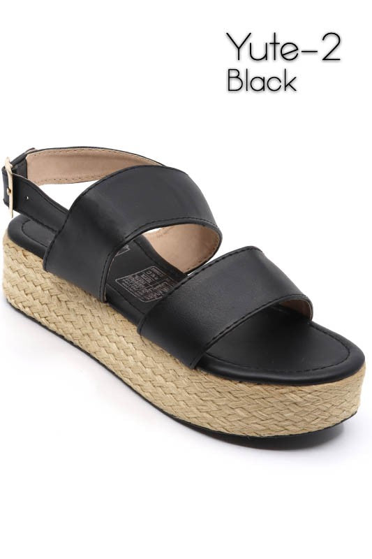 Yute - Wedge Sandals For Women - Ashour Shoes