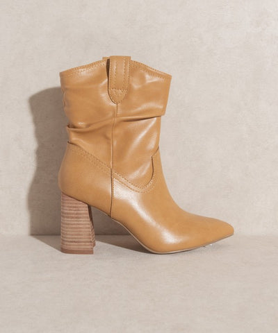 Mavis - Western Style Bootie (Leather Boots for women)