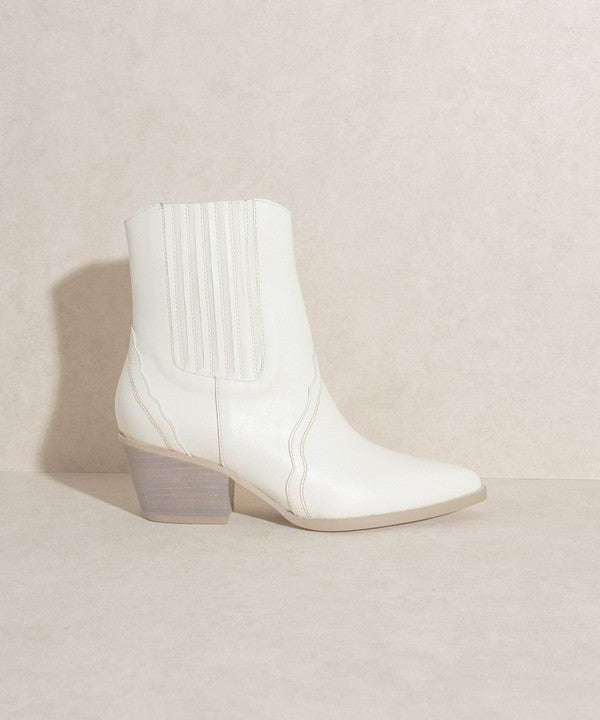 Dawn - Paneled Western Bootie - Boots For Women - Ashour Shoes