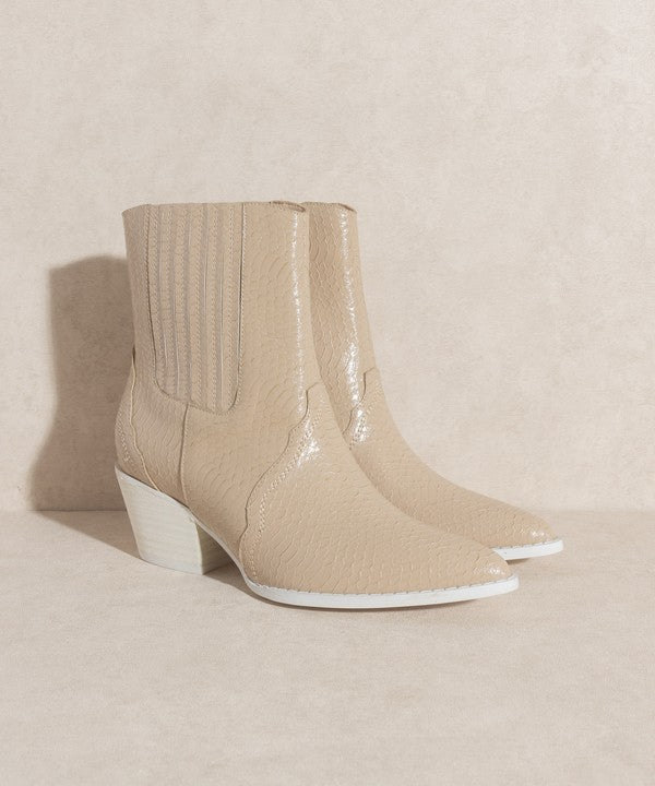 Dawn - Paneled Western Bootie - Boots For Women - Ashour Shoes