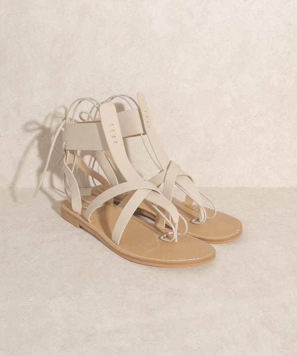 Blaze - Lace-Up Flat Sandals For Women