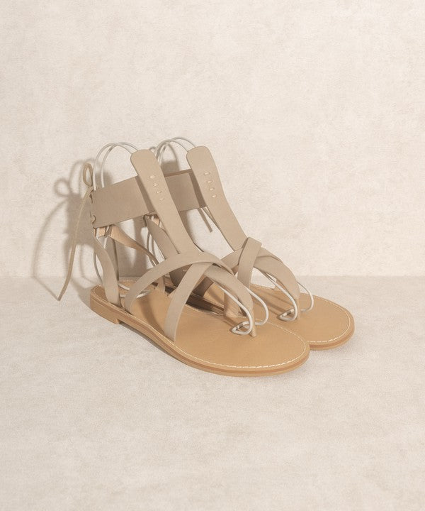 Blaze - Lace-Up Flat Sandals For Women