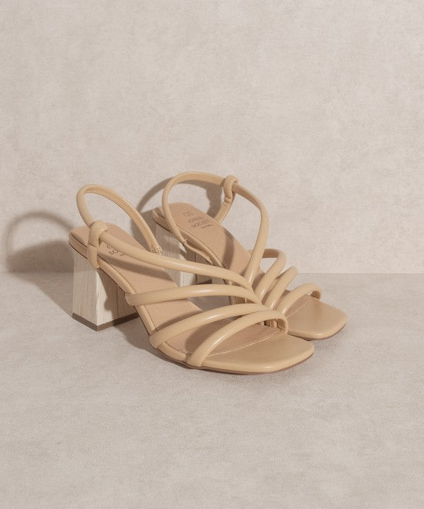 Ashley - Wooden Heel Sandals For women - Ashour Shoes