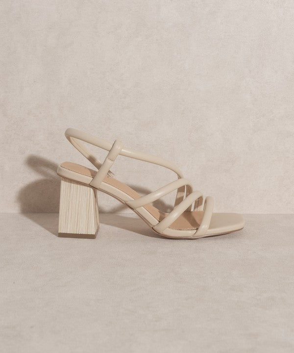 Ashley - Wooden Heel Sandals For women - Ashour Shoes