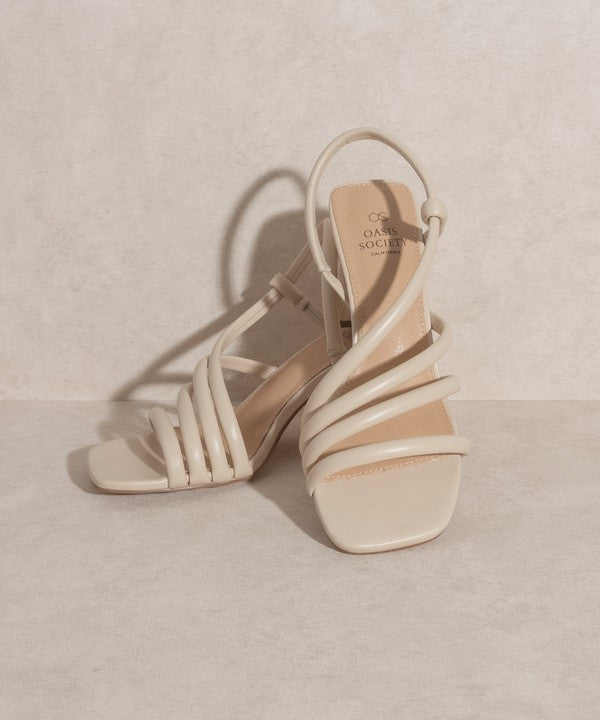 Ashley - Wooden Heel Sandals For women - Ashour Shoes