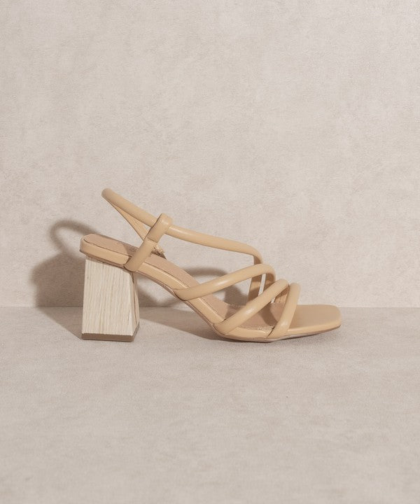 Ashley - Wooden Heel Sandals For women - Ashour Shoes