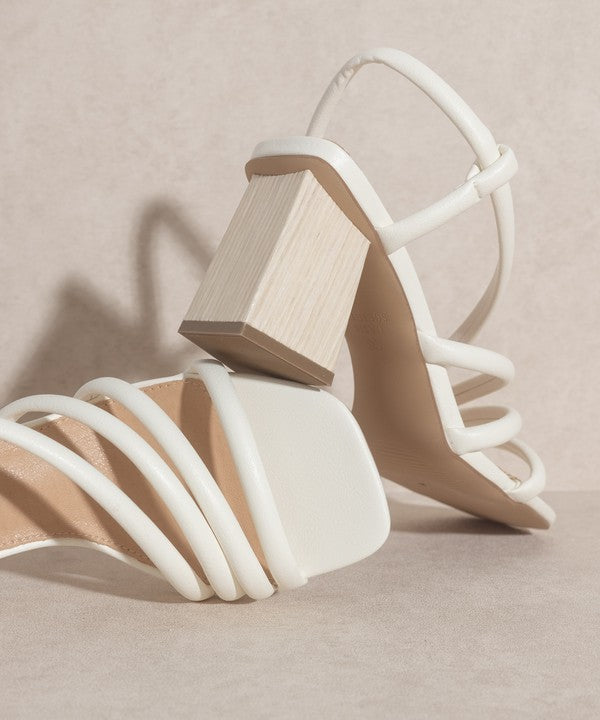 Ashley - Wooden Heel Sandals For women