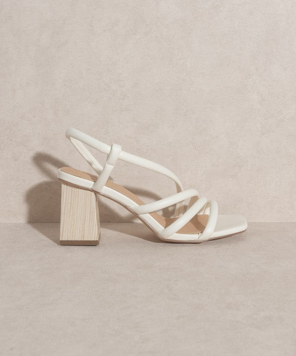 Ashley - Wooden Heel Sandals For women - Ashour Shoes