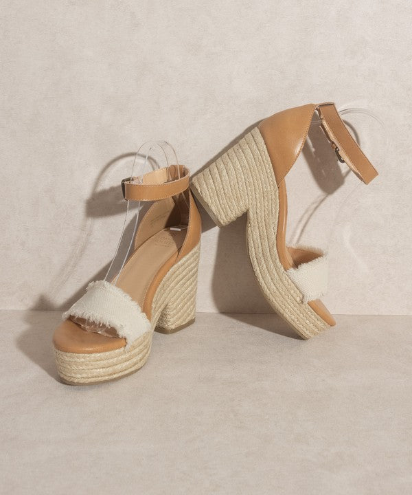 Riley - Espadrille Platform Sandals For women - Ashour Shoes