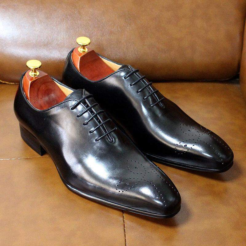 The Ardito - Men's Elegant Leather Oxford Dress Shoes (Whole Cut Oxfords)