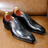 The Ardito - Men's Elegant Leather Oxford Dress Shoes (Whole Cut) - Ashour Shoes