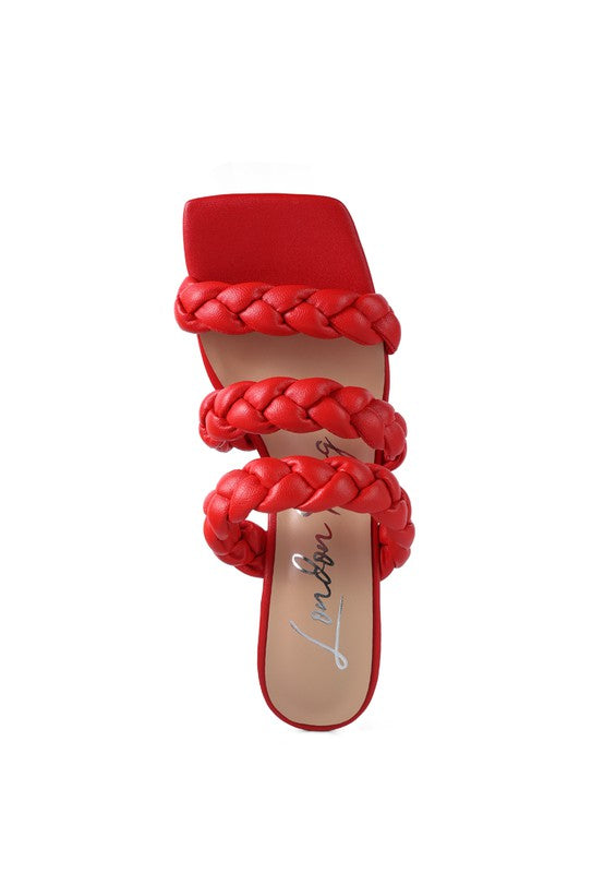 BAMBINA - POINTED HEEL BRAIDED SANDALS for women