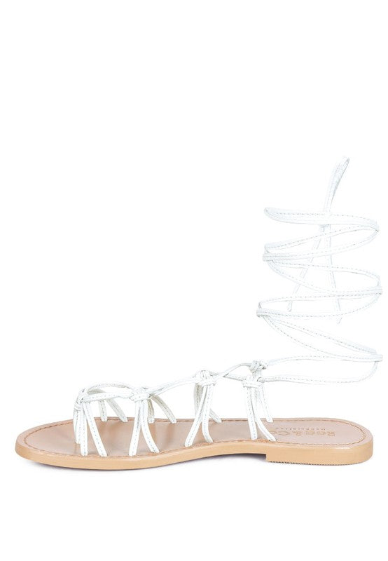 BAXEA HANDCRAFTED TIE UP STRING FLATS