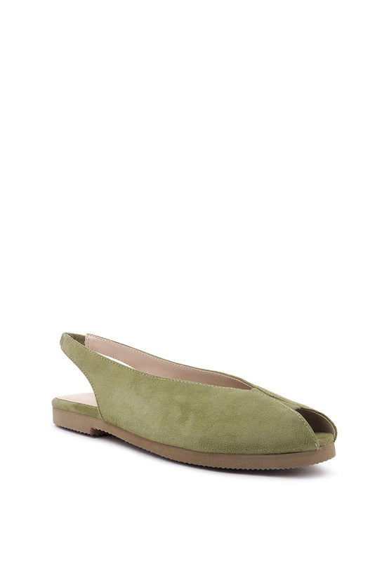 GRETCHEN SLINGBACK FLAT SANDALS for women - Ashour Shoes