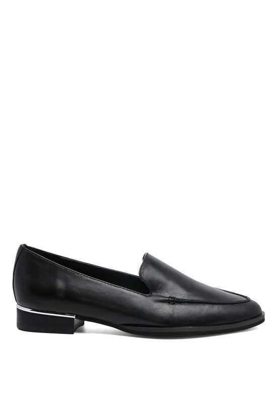 ANNA - Leather Slip-On Loafers For Women