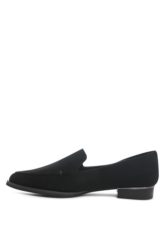 SARONNO - Suede Slip-On Loafers for Women - Ashour Shoes