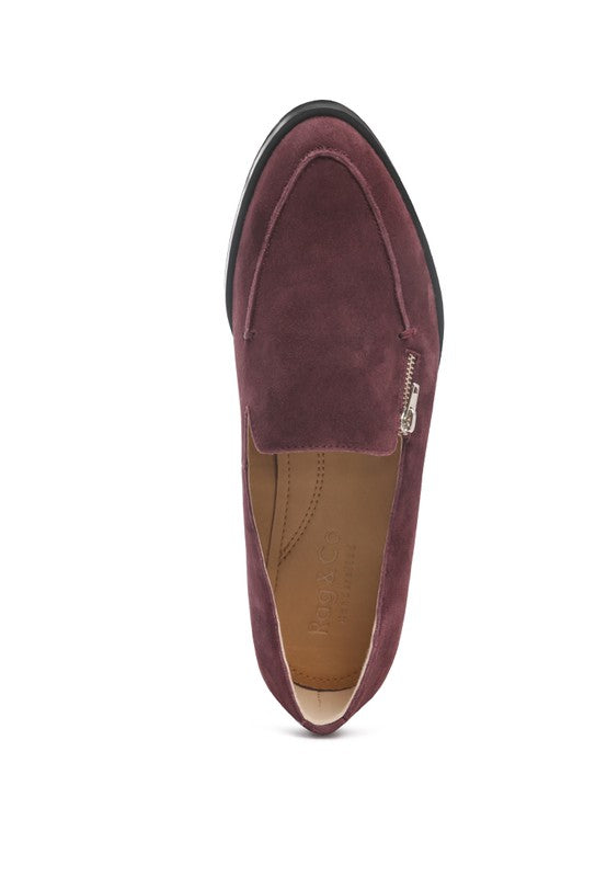 SARONNO - Suede Slip-On Loafers for Women - Ashour Shoes