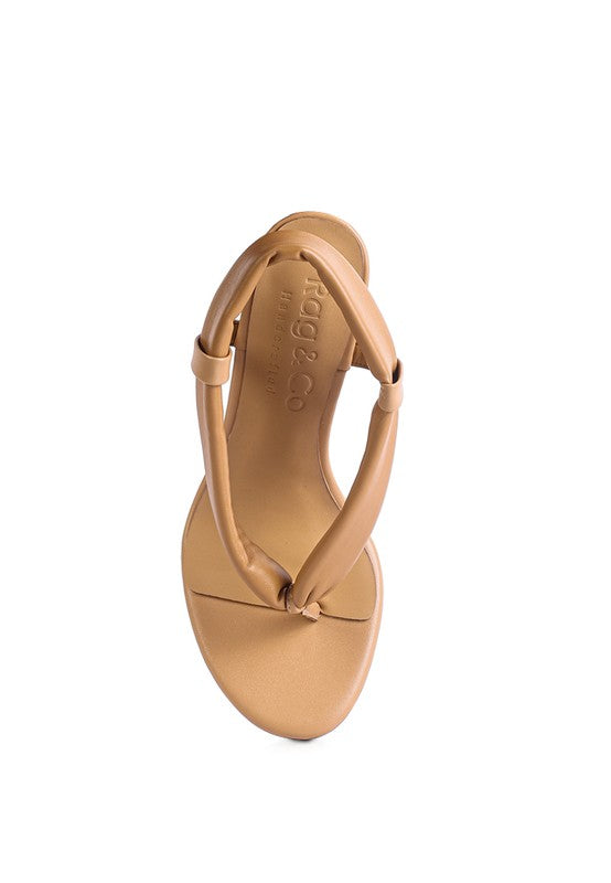 Mingle - High Heeled Thong Sandals For Women
