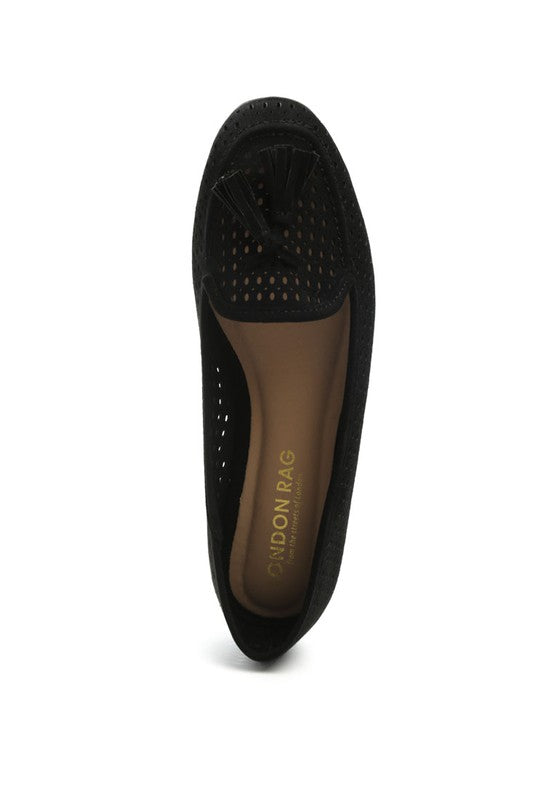 NEST PERFORATED MICROFIBER LOAFER For women