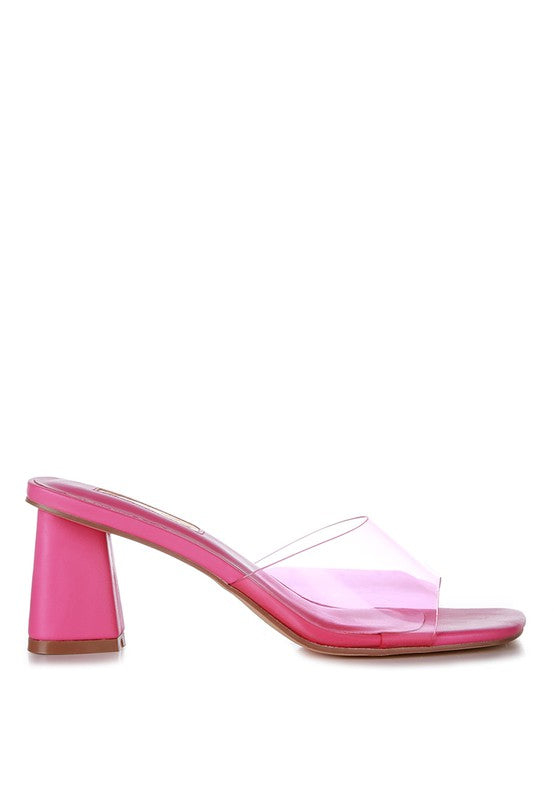 la Flirt - Clear Strap Sandals For Women - Ashour Shoes