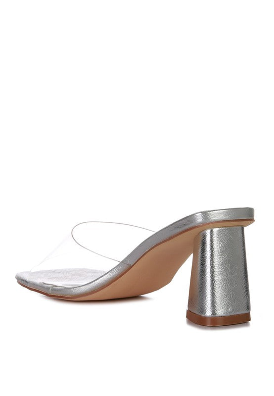 la Flirt - Clear Strap Sandals For Women