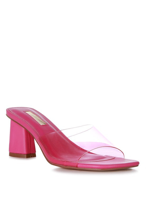 la Flirt - Clear Strap Sandals For Women - Ashour Shoes