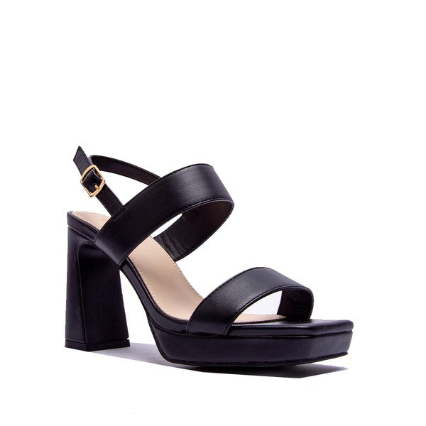 KRISHA- Elegant Strap Heeled Sandals For Women - Ashour Shoes