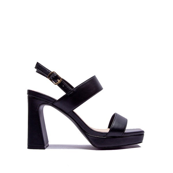 KRISHA- Elegant Strap Heeled Sandals For Women - Ashour Shoes