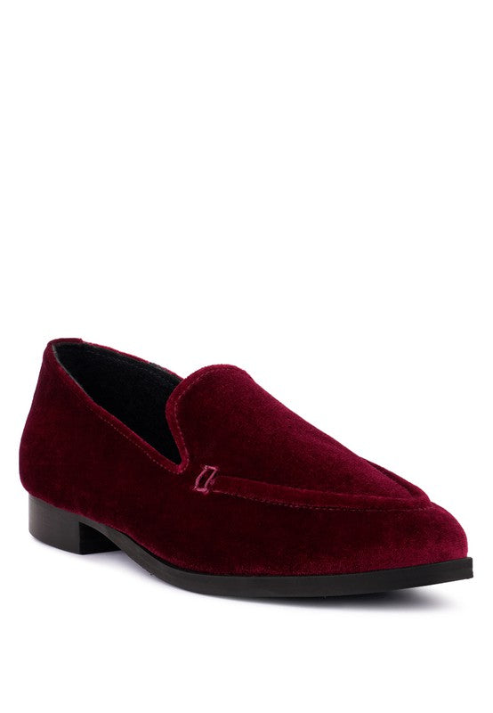 LUXE AP - Velvet Handcrafted Loafers for women - Ashour Shoes