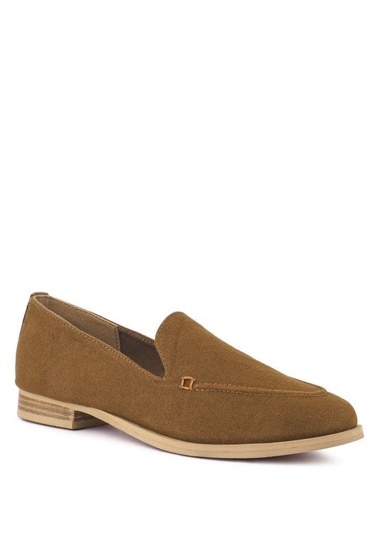 BOUGIE - Organic Canvas Loafers For Women - Ashour Shoes