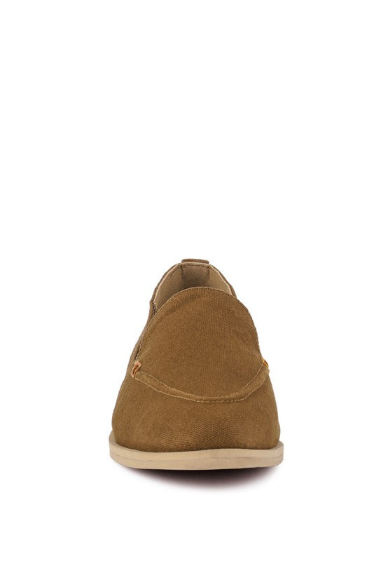 BOUGIE - Organic Canvas Loafers For Women - Ashour Shoes