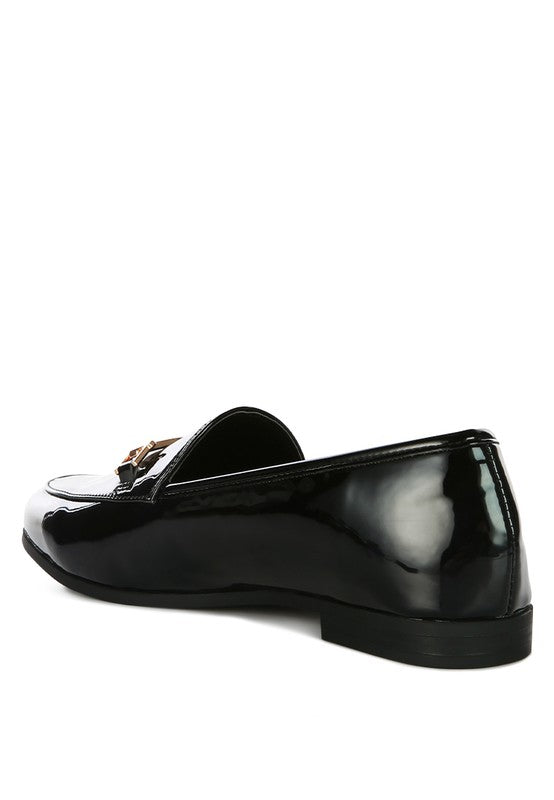 yolan - Faux Leather Semi Casual Loafers for women - Ashour Shoes