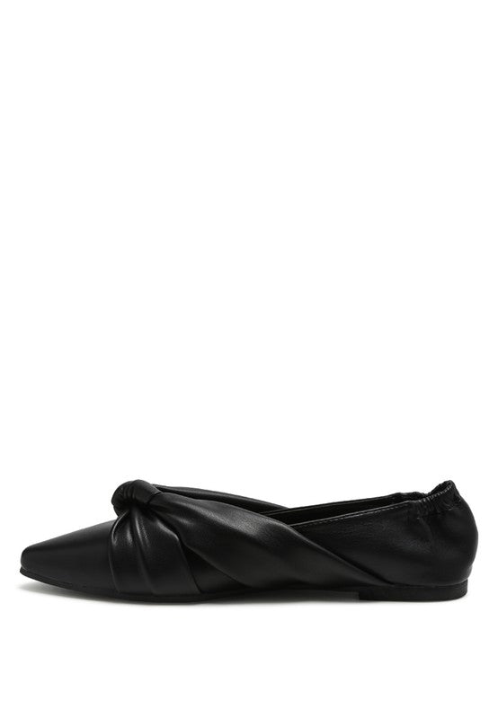 Mora - Knot Detail Ballet Flats/loafers for women