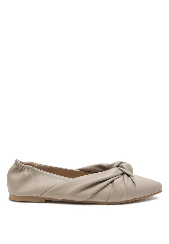 Mora - Knot Detail Ballet Flats/loafers for women