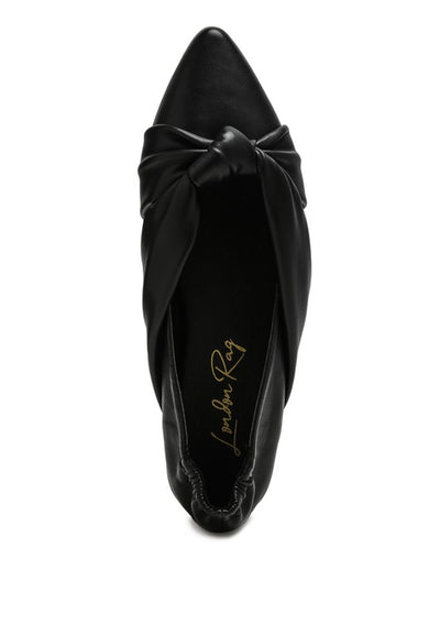 Mora - Knot Detail Ballet Flats/loafers for women