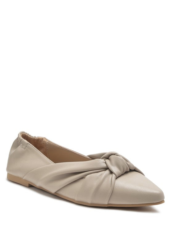 Mora - Knot Detail Ballet Flats/loafers for women