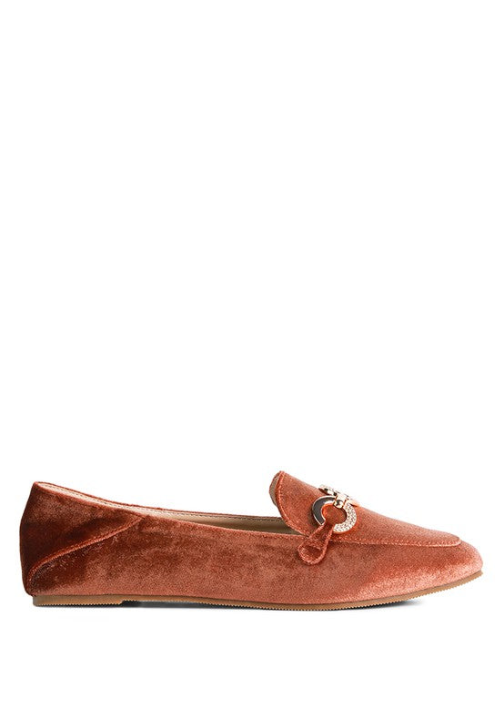 Kroki! - Metal Buckle Textured Leather Loafers For women - Ashour Shoes