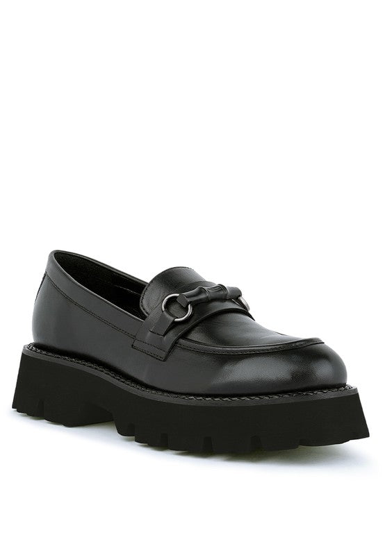 VIOT - Chunky Leather Loafers for women - Ashour Shoes