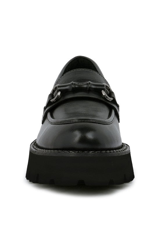 VIOT - Chunky Leather Loafers for women - Ashour Shoes