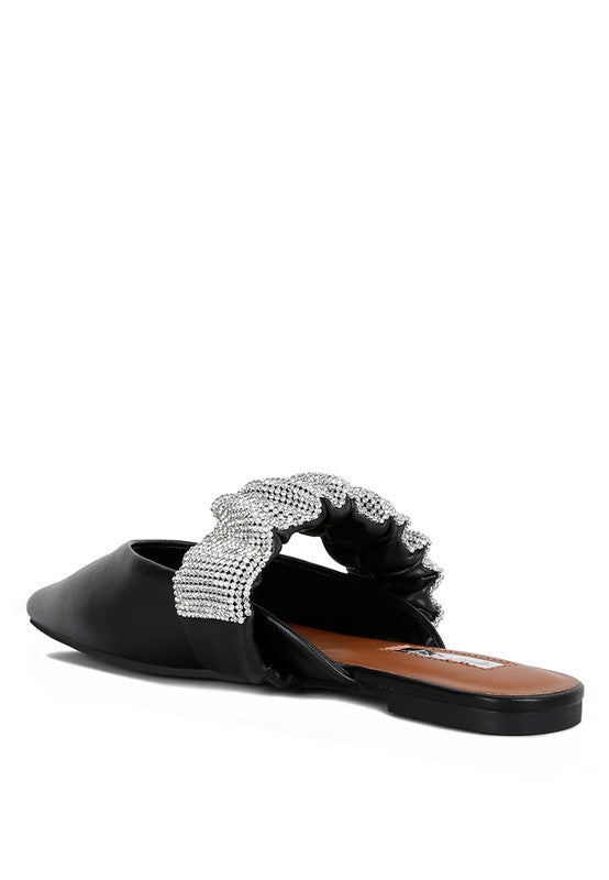 Hemessen - Strap Flat Mules For Women - Ashour Shoes