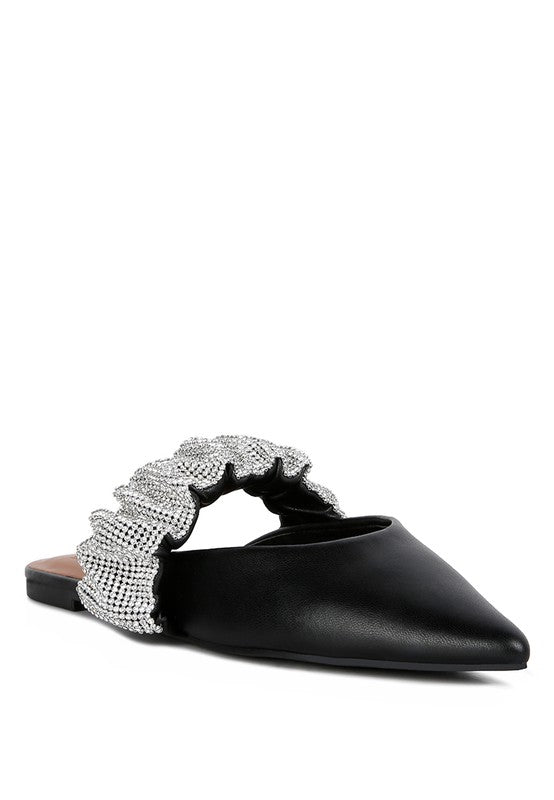 Hemessen - Strap Flat Mules For Women - Ashour Shoes