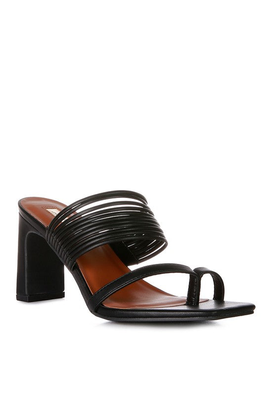 Follow Me Mid Block Heel Sandals For Women - Ashour Shoes