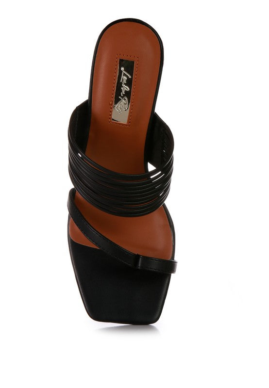 Follow Me Mid Block Heel Sandals For Women - Ashour Shoes